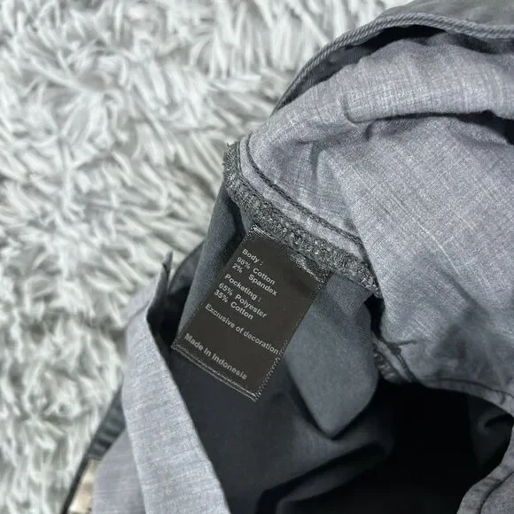 Flint And Tinder Shorts Mens 32 Black Chino Stretch Flat Front Casual Short - Picture 9 of 12